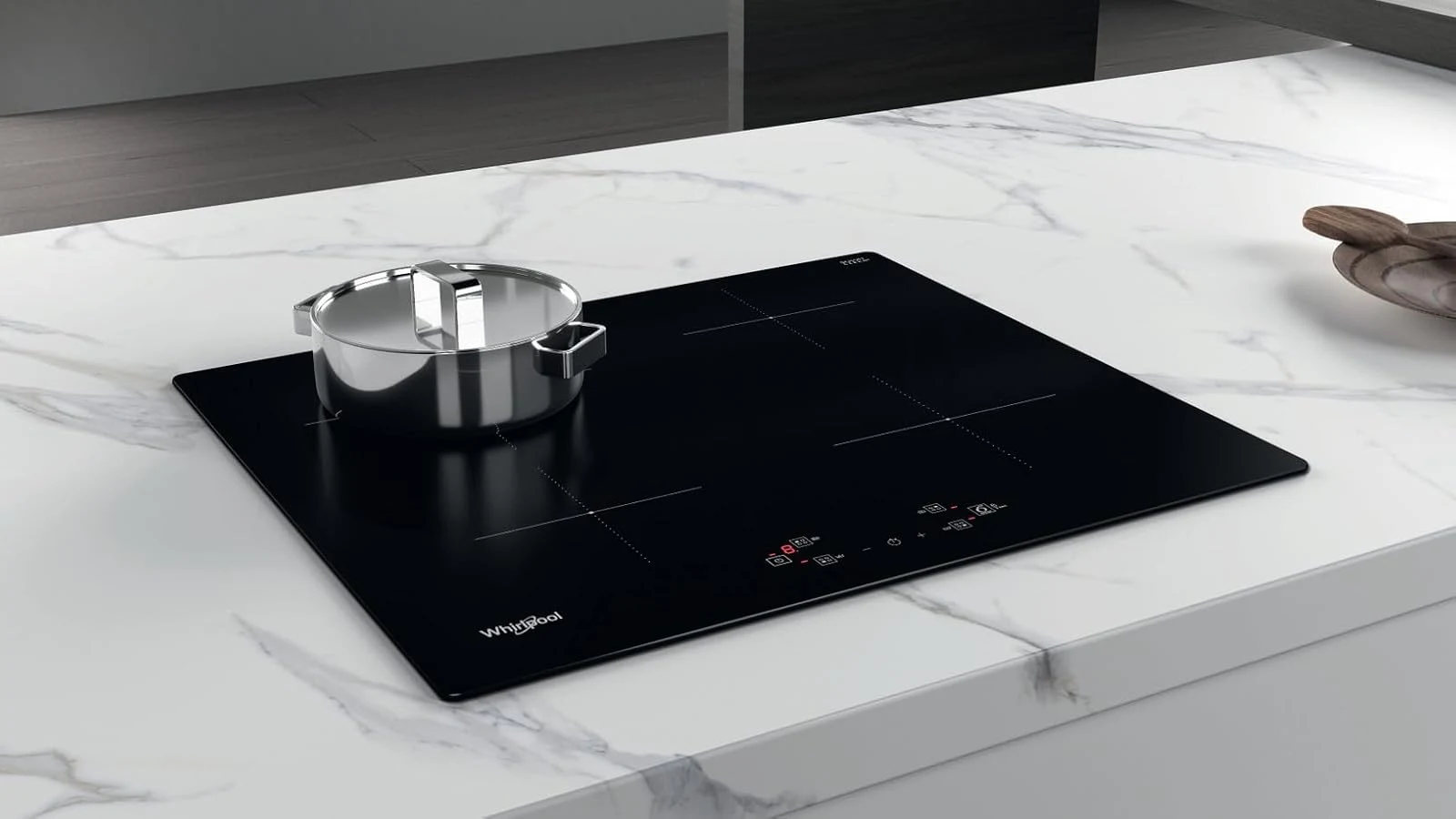 Whirlpool Piano cottura radiante Q2160 NE WS , piano cottura a induzione in vetroceramica, tecnologi
