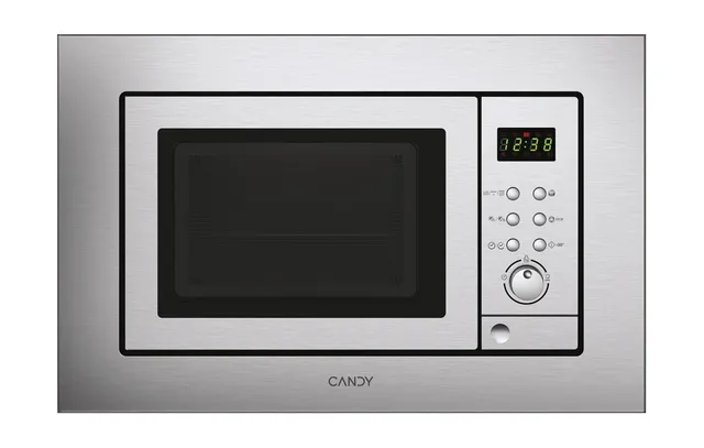 Candy Microonde incasso MIC 201 EX Forno A Microonde Da Incasso Con Grill, 800 W, 20 Litri, Ricette Automatiche, Funzione Scongelamento, 59,5x34,35x38,2 Cm, Inox