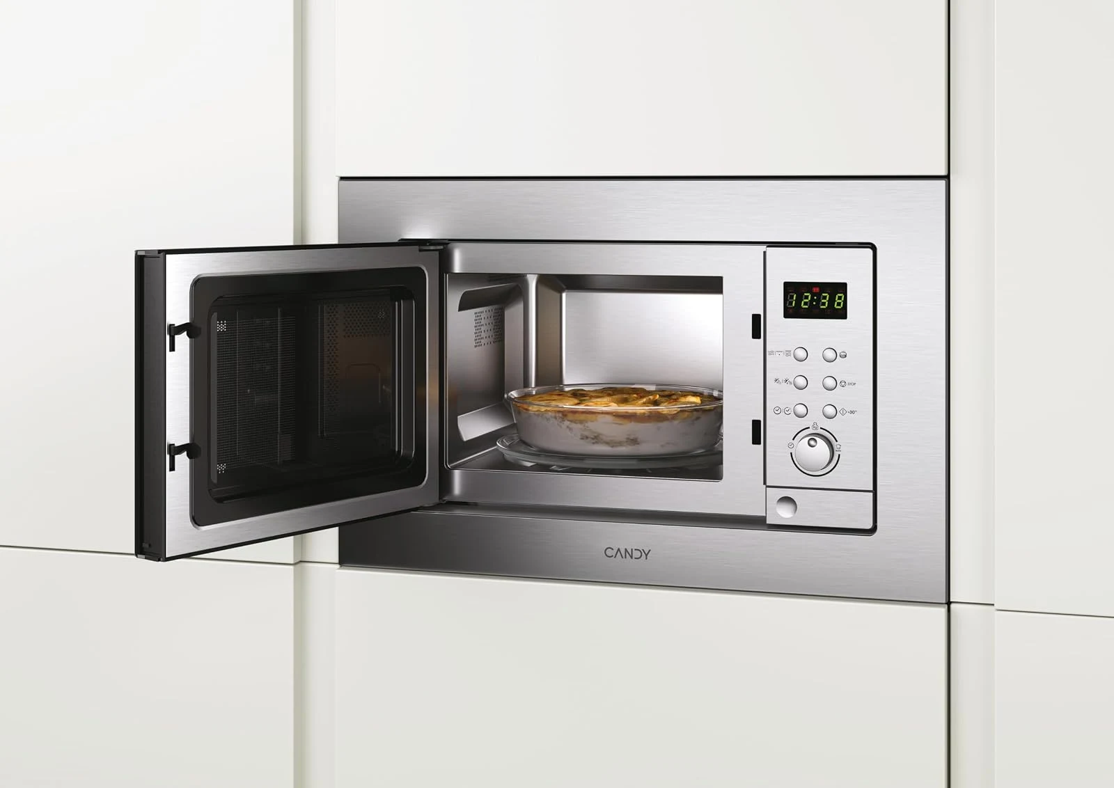 Candy Microonde incasso MIC 201 EX Forno A Microonde Da Incasso Con Grill, 800 W, 20 Litri, Ricette