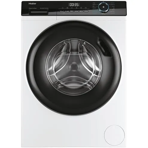 Haier Lavatrice carica frontale HW90-BP14929A-S Lavatrice da 9 kg, 1400 giri, Caricamento frontale, 
