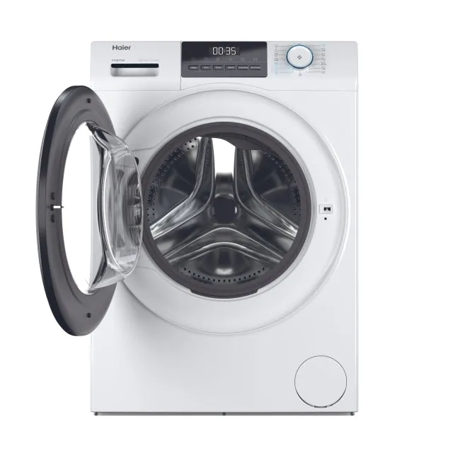 Haier Lavatrice carica frontale HW90-BP14929A-S Lavatrice da 9 kg, 1400 giri, Caricamento frontale, 