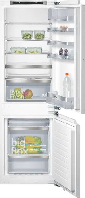 Siemens Frigorifero incasso side by side KI86NAF30 Frigorifero-congelatore da incasso/A++ / Raffreddamento: 189 L/Congelamento: 68 L/NoFrost / 2 circuiti di raffreddamento/EcoPlus