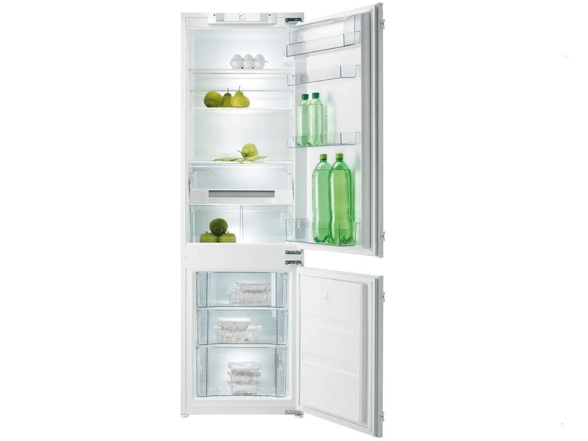 Gorenje Frigorifero incasso sottobase NRKI 4182 GW Frigorifero da incasso, classe A++, altezza 177,5 cm, scomparto frigorifero: 202 l, vano congelatore: 60 litri, colore: Bianco