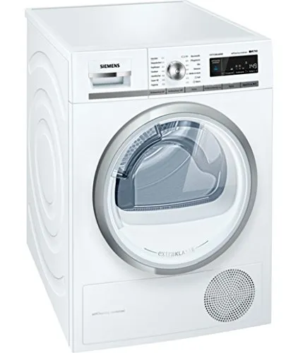 Siemens Asciugatrice WT47W590 Libera installazione Caricamento frontale 9kg A++ Bianco - Asciugatrice (indipendente, Caricamento frontale, Pompa di calore, Bianco, Manopola, Touch, 112 L)