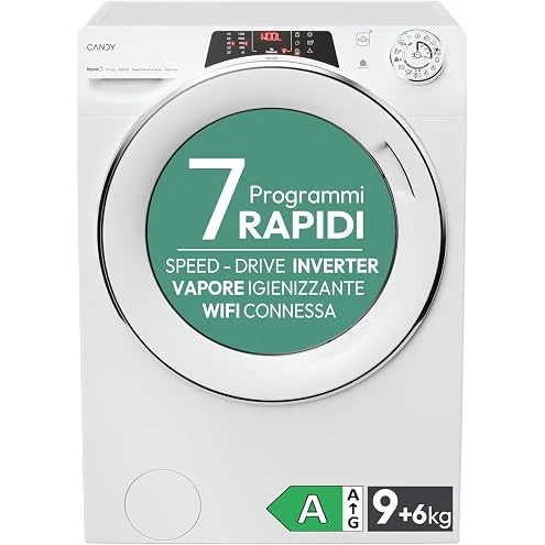 Hotpoint Lavasciuga AQD1171D 697ID EU/A Lavasciuga a Libera Installazione 11kg 7kg, A-10%, 1551 Giri