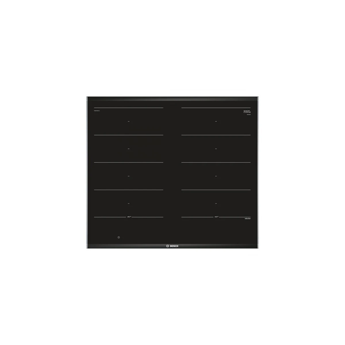 Bosch Piano cottura elettrico PXX675DC1E hob Black Stainless steel Built-in Zone induction hob 4 zone(s)