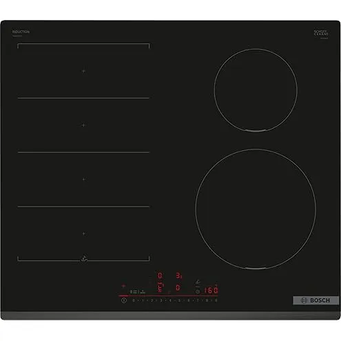 Bosch Piano cottura elettrico PXX675DC1E hob Black Stainless steel Built-in Zone induction hob 4 zon
