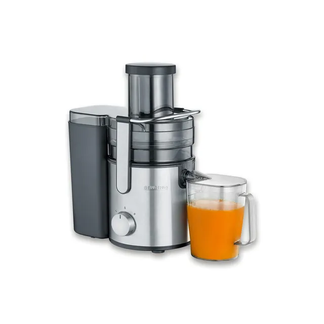 Severin Estrattore di succo 3570 ES Centrifuga compatta 800W con tubo di riempimento XXL e 2 velocità, Centrifuga elettrica con capacità succo 1.1 L e 2.5 L di polpa, Centrifuga frutta e verdur