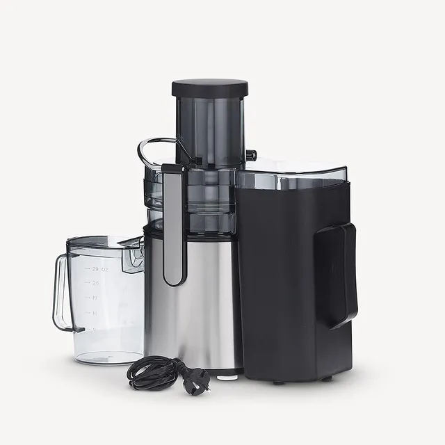 Severin Estrattore di succo 3570 ES Centrifuga compatta 800W con tubo di riempimento XXL e 2 velocit
