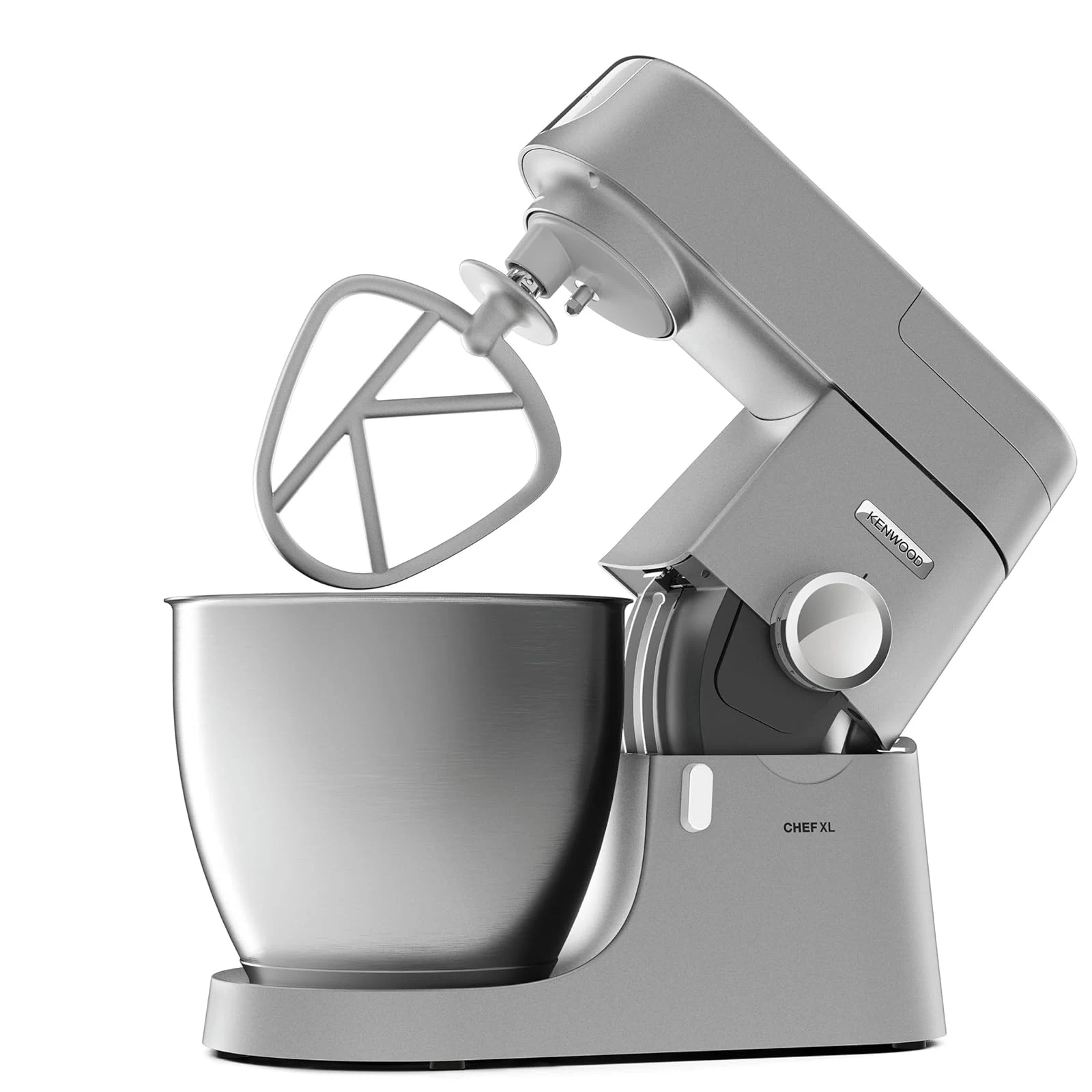 Kenwood Planetaria KVL4100S Impastatrice Planetaria Chef XL con Ciotola da 6,7L, 3 Ganci di Miscelazione, Personalizzabile con oltre 25 Accessori Opzionali Acquistabili Separatamente, Pote