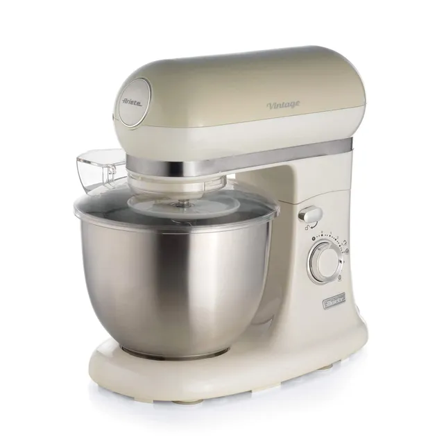 Ariete Planetaria 1588 Impastatrice Vintage , Planetaria per Pane, Pizza, Dolci e Pasticceria, Gancio, Frusta a Cuore e Frusta a Filo Inclusi, Capacità 5.5 Litri, 7 Velocità + Pulse,