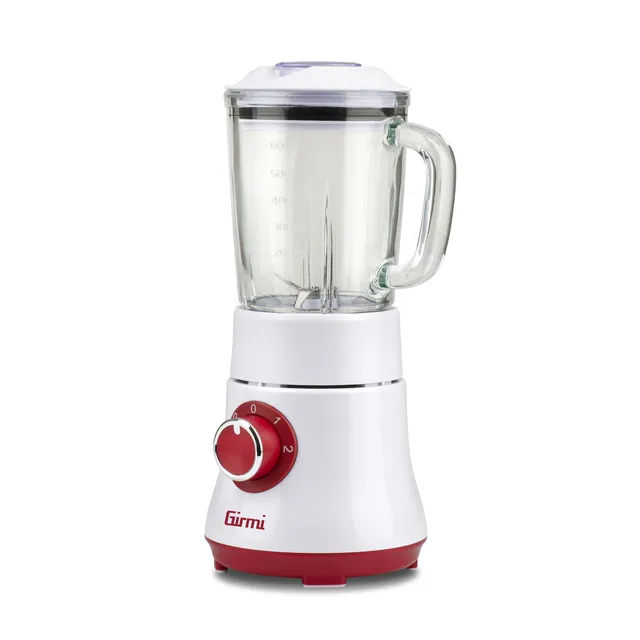 Girmi Frullatore FR23 Frullatore Elettrico, 300W, Bicchiere in Vetro, 2 Velocità, 4 Lame in Acciaio 