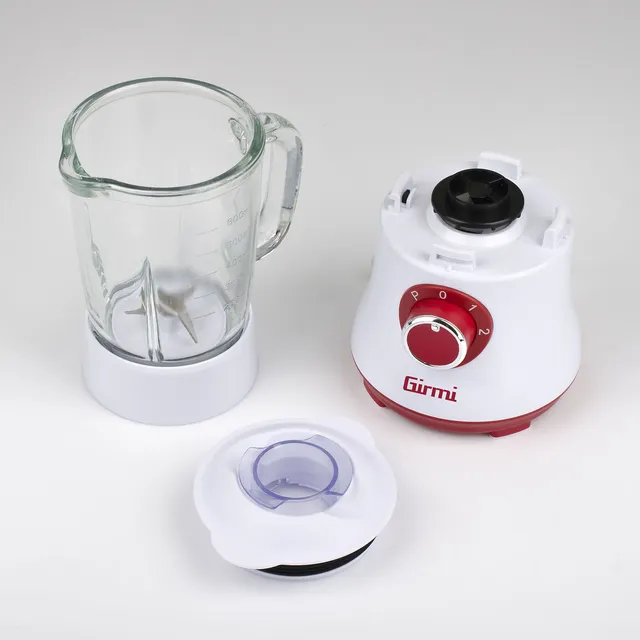 Girmi Frullatore FR23 Frullatore Elettrico, 300W, Bicchiere in Vetro, 2 Velocità, 4 Lame in Acciaio 