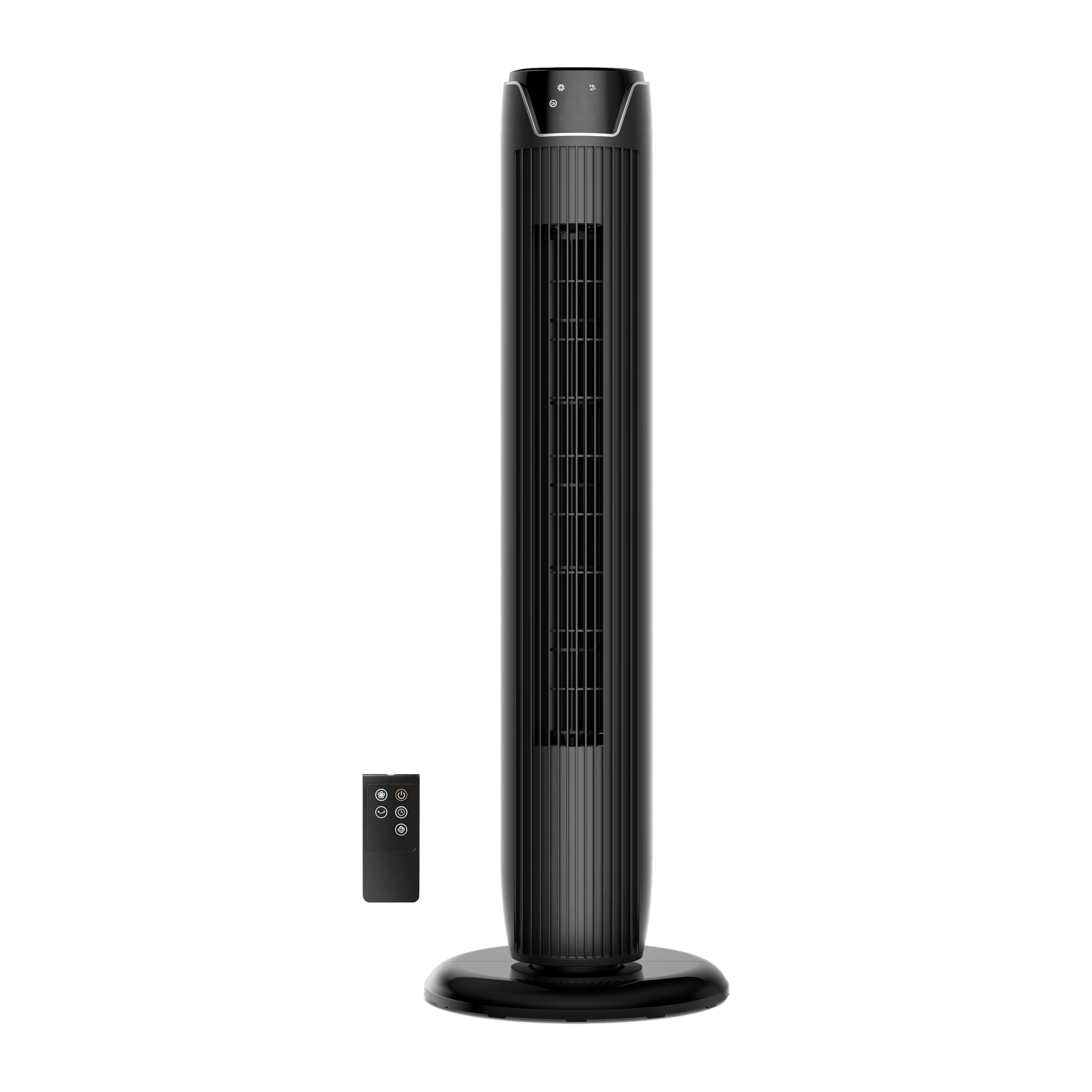 Midea Ventilatore FZ10-17JR Ventilatore a Torre Silenzioso con Telecomando, Ventilatore da Terra Portatile 45W, 90° Oscillazione, Display LED, 3 Velocità e 3 Modalità, Timer 7H, per Casa e