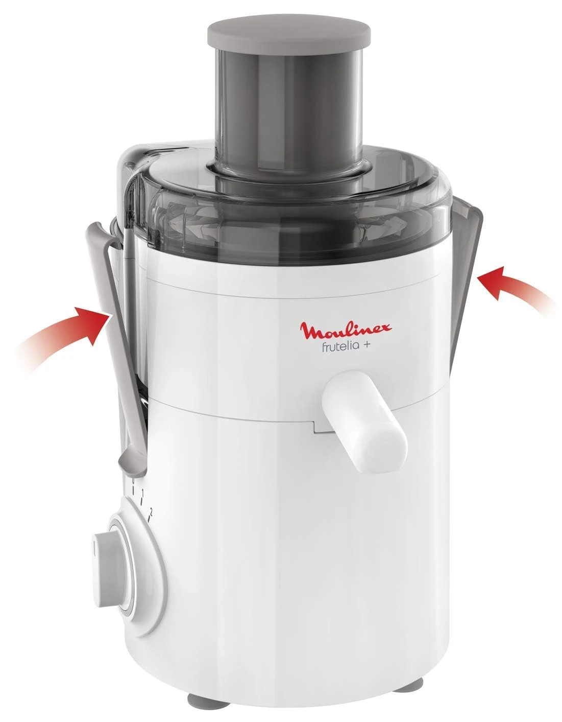 Moulinex Estrattore di succo JU3701 Frutelia + Centrifuga, Ampia Apertura, Facile da Pulire, 2 Veloc