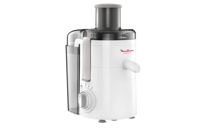 Moulinex Estrattore di succo JU3701 Frutelia + Centrifuga, Ampia Apertura, Facile da Pulire, 2 Velocità e Modalità Pulse, 350 W, Bianco