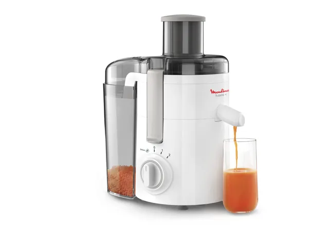 Moulinex Estrattore di succo JU3701 Frutelia + Centrifuga, Ampia Apertura, Facile da Pulire, 2 Veloc