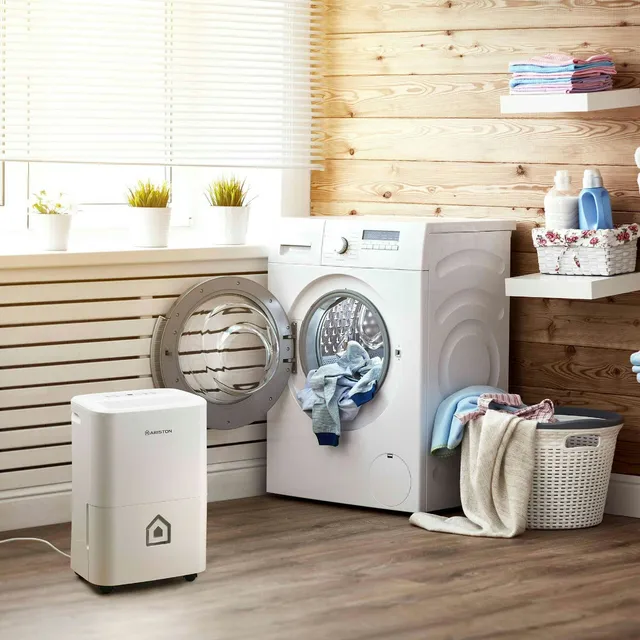 Ariston Deumidificatore 16NET Deos - Deumidificatore Portatile Casa 16L Ambienti Fino a 44㎡