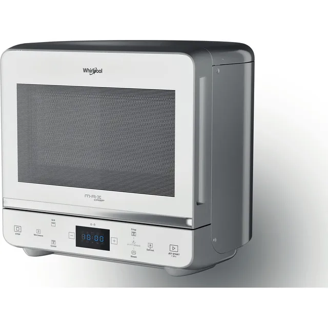 Whirlpool Microonde MAX 49 WSL con grill al quarzo Funzione DUAL CRISP, STEAM, Sicurezza bambini