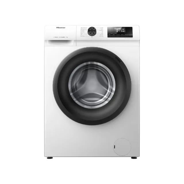 Hisense Lavatrice slim WFQP701219VM Lavatrice, classe A, 7 kg, 1200 giri/min, altezza 84,5 cm x larghezza 59,5 cm, bianco
