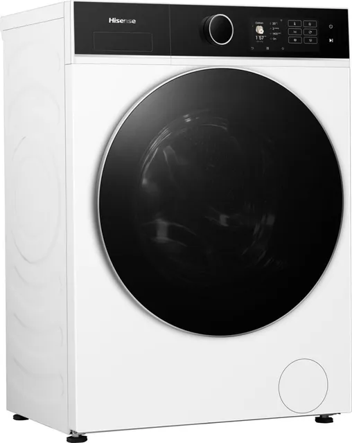 Hisense Lavasciuga WD5I8043BWF Lavasciuga Slim a Carica Frontale 8 kg, Slim, Classe A, 1400 rpm, 15 