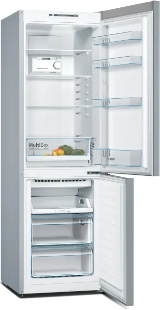 Bosch Frigorifero doppia porta KGN36NLEA Serie 2 Frigorifero Total No Frost 186x60cm Silver Classe E