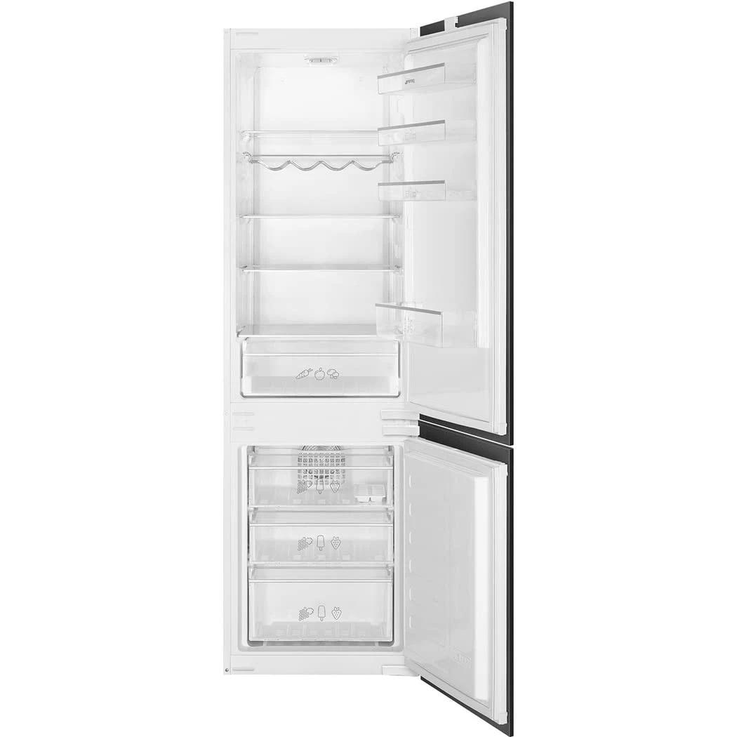 Smeg Frigorifero incasso sottobase 270LT H177 VENTILATO/NO FRIGO INCASSO COMBINATO FROST LED INVERTER - E C3170NE