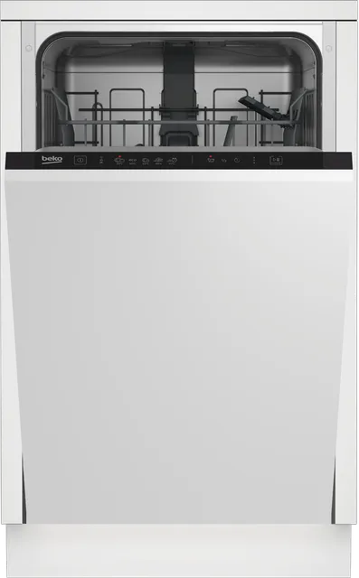 Beko Lavastoviglie incasso compatta DIS35020 Lavastoviglie da incasso cestelli estraibili SLIM 45 cm , 10 coperti, LED, silenziosa
