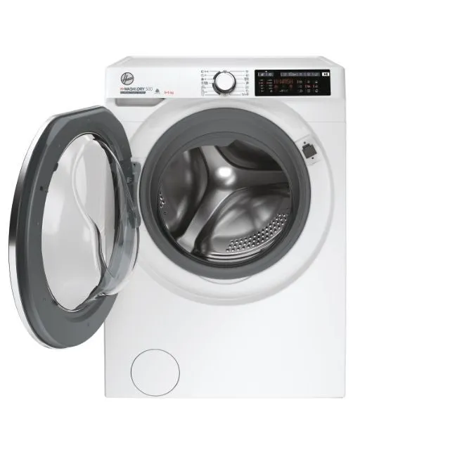 Hoover Lavasciuga 500 HD 495AMC/1-S H-WASH&DRY Lavasciuga Slim 9 + 5 kg, Classe A/D, 1400 RPM, Motor