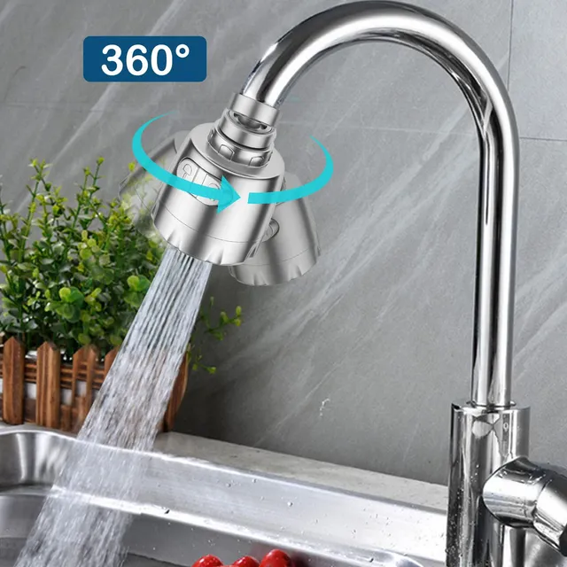 Vinabo Miscelatore 360° Rompigetto Rubinetto Cucina , Aeratore 2 Modalità