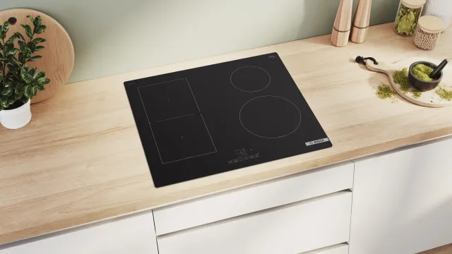 Bosch Piano cottura gas PWP61RBB5E Serie 4 Piano cottura a induzione 60 cm 4 zone e Combizone | Pian