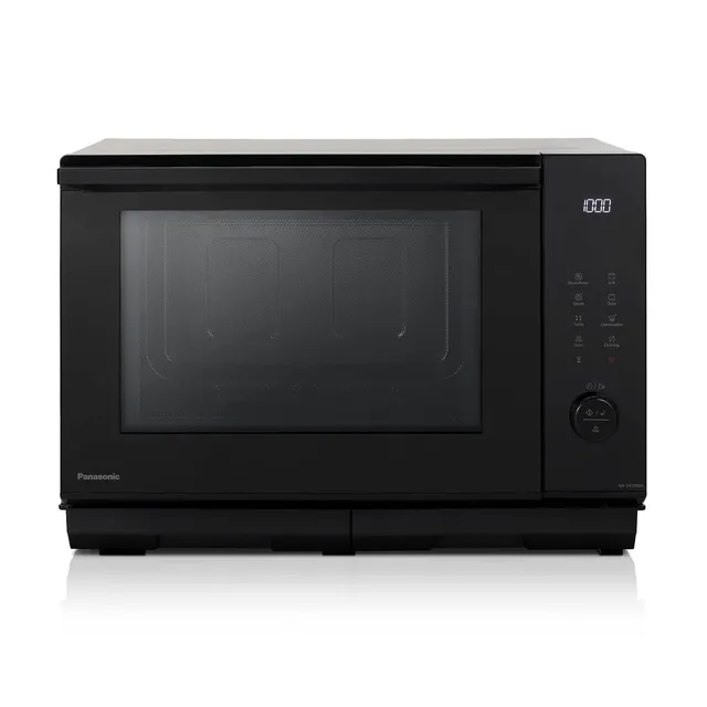 Panasonic Microonde incasso NN-DS59NMETG Forno Microonde Combinato e Grill 4 in 1, Flatbed, 27 Litri, 1000W, Cottura a Due Livelli, Sensore Genius, 32 Programmi Automatici, Vassoio Grill, Pulizia Facil