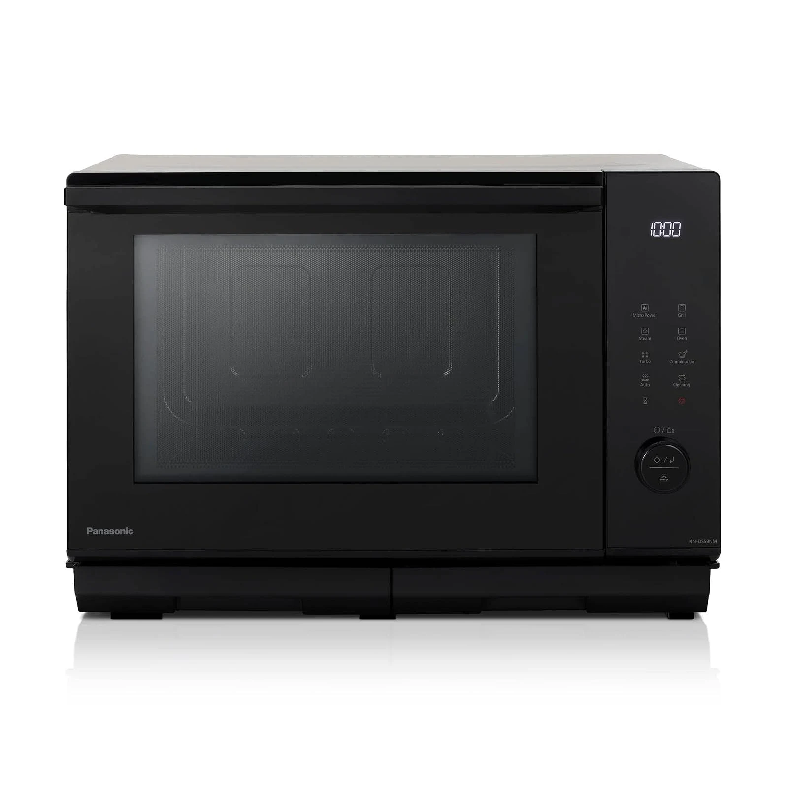 Panasonic Microonde incasso NN-DS59NMETG Forno Microonde Combinato e Grill 4 in 1, Flatbed, 27 Litri, 1000W, Cottura a Due Livelli, Sensore Genius, 32 Programmi Automatici, Vassoio Grill, Pulizia Facil