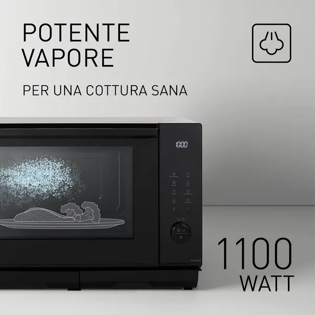Panasonic Microonde incasso NN-DS59NMETG Forno Microonde Combinato e Grill 4 in 1, Flatbed, 27 Litri
