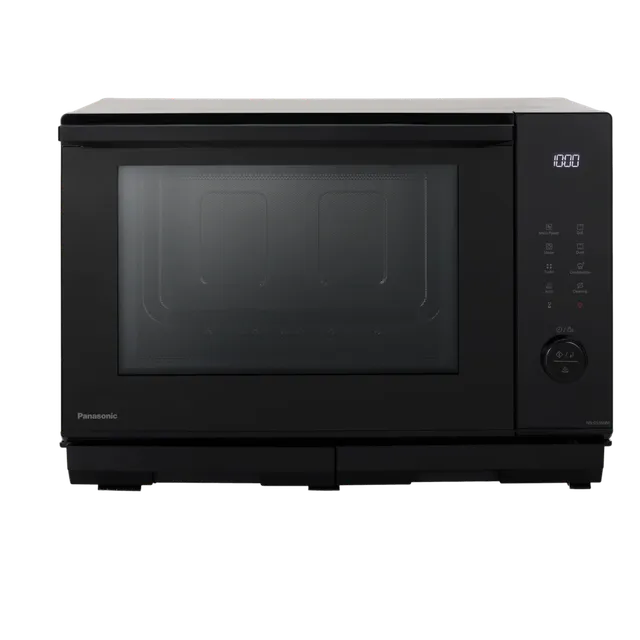 Panasonic Microonde incasso NN-DS59NMETG Forno Microonde Combinato e Grill 4 in 1, Flatbed, 27 Litri, 1000W, Cottura a Due Livelli, Sensore Genius, 32 Programmi Automatici, Vassoio Grill, Pulizia Facil