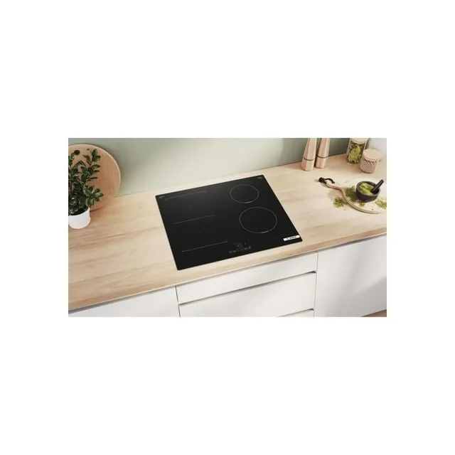 Bosch Piano cottura radiante PVS611BB6E Serie 4 - Piano cottura a induzione, Zona Combi-Induzione