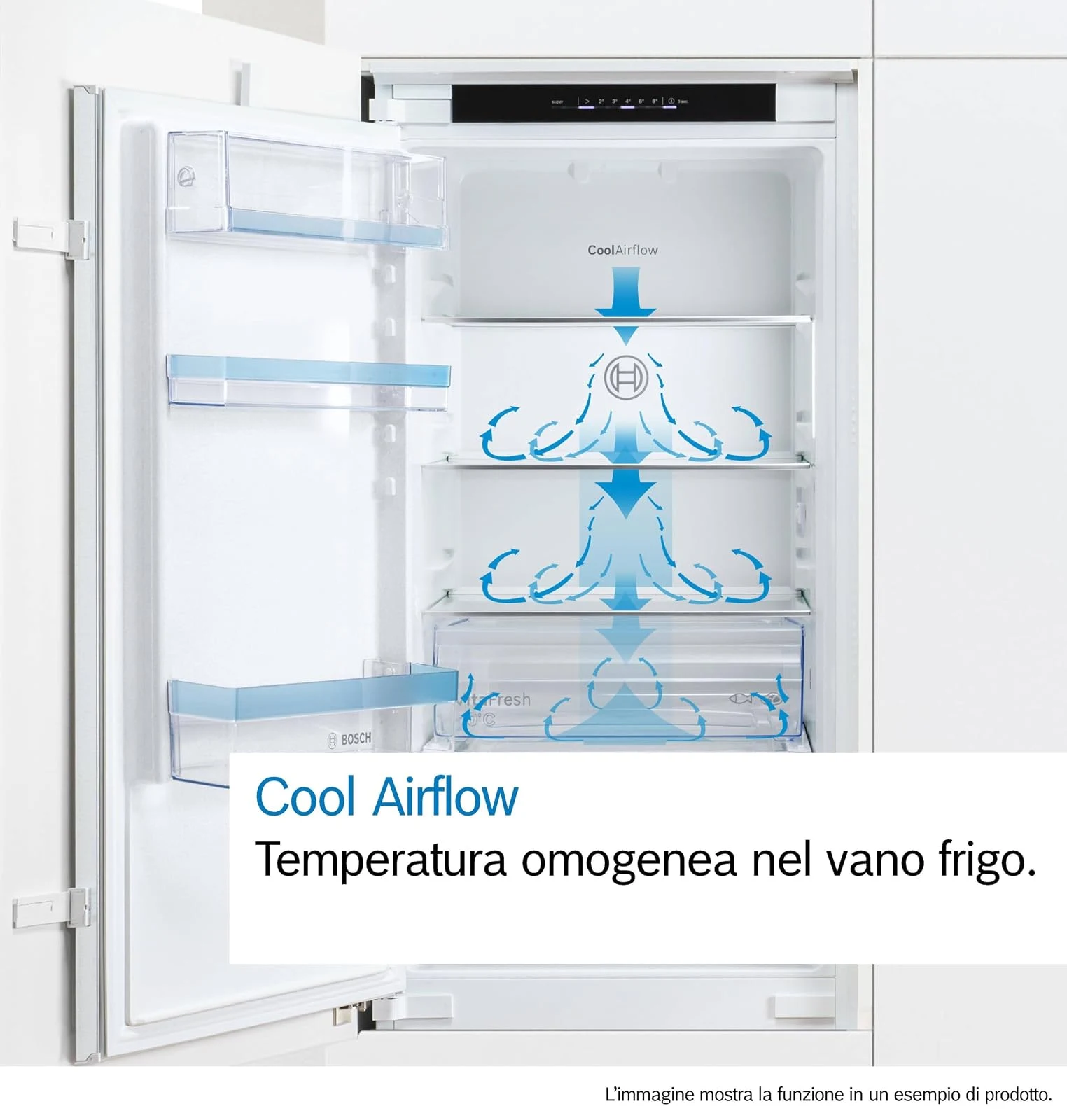 Bosch Frigorifero incasso monoporta KIL42NSE0 Serie 2 Frigo Monoporta da incasso 122,1 x 54,1 cm Cla