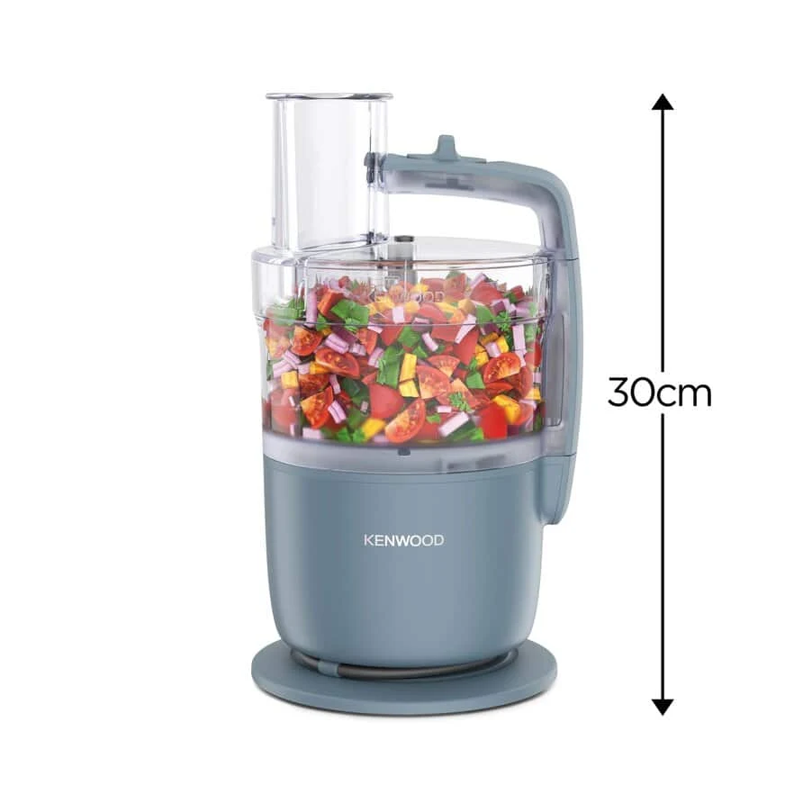 Kenwood Robot da cucina FDP22.130GY MultiPro Go , Robot da Cucina, Trita, Affetta, Grattugia, Riduce in Purea e Impasta, 360° Express Serve, Ciotola da 1.3L, Lame per Impastare, Disco da 4 mm, 650
