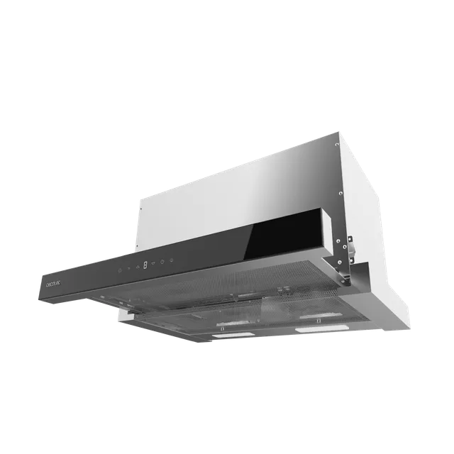 Cecotec Cappa cucina downdraft 550m³ Cappa Telescopica 60 cm Flux TLT 605500 Glass A++. Motore 70W, 