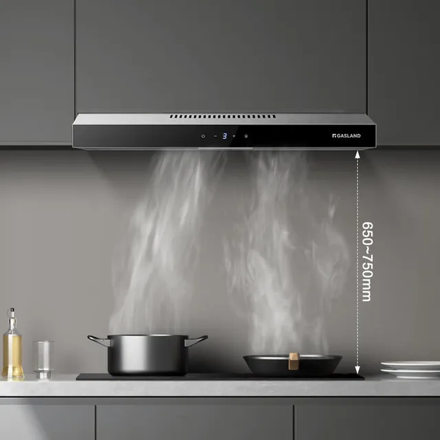 Gasland Cappa cucina angolo SR60SS Chef Aspiratore di fumi a ricircolo 60 cm, Aspiratore di fumi sil