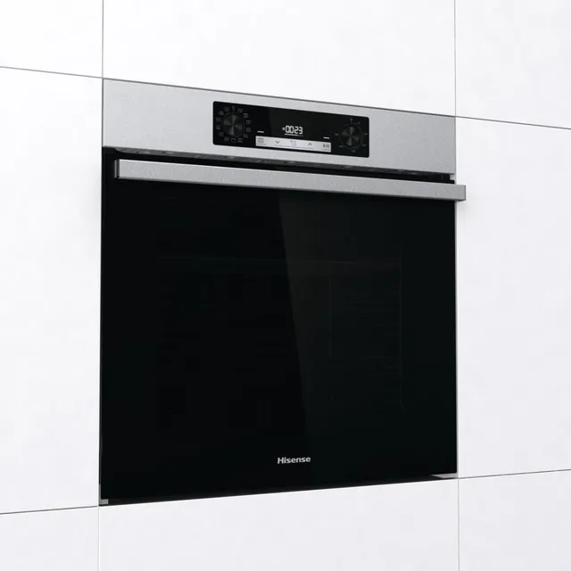 Hisense Forno incasso O65226AXS Forno Elettrico da Incasso Multifunzione con Vapore, Cavità 77 litri
