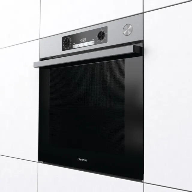Hisense Forno incasso O66226AXS Forno Multifunzione Termoventilato, Cavità XXL 77 Litri, Pulizia Aqu