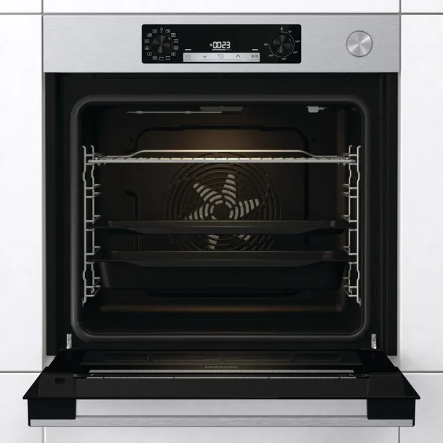 Hisense Forno incasso O66226AXS Forno Multifunzione Termoventilato, Cavità XXL 77 Litri, Pulizia Aqu