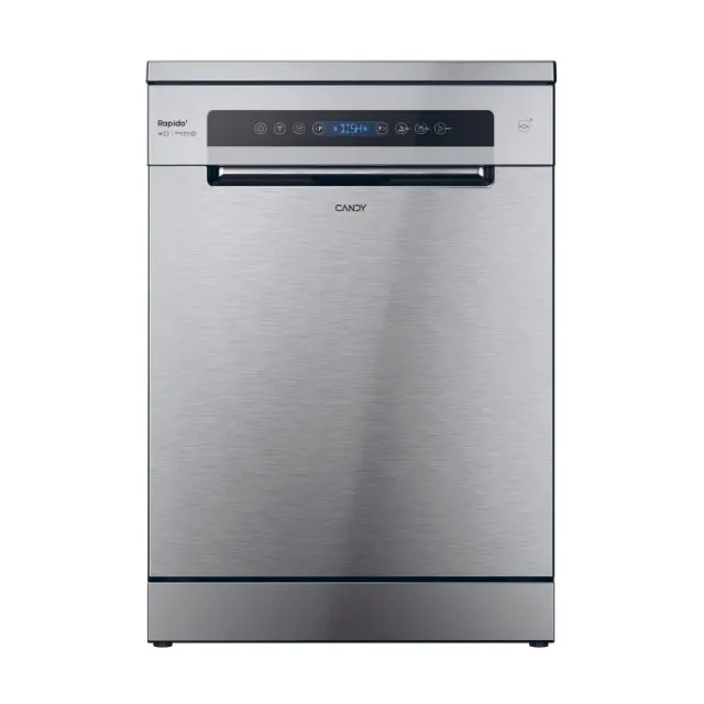 Candy Lavastoviglie 4C6F0X Rapido' Lavastoviglie a Libera Installazione 60 cm, 14 Coperti, 8 Programmi, Connessione Wi-Fi, Partenza Ritardata fino a 24h, Motore Inverter, Classe C, 59,7 x