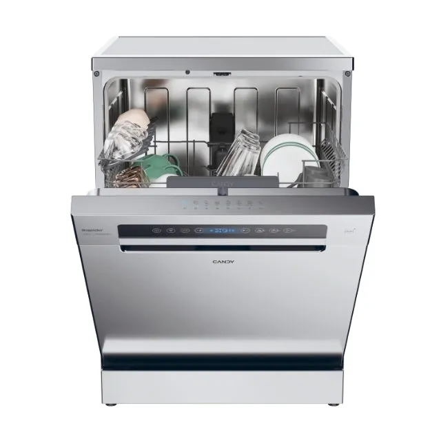 Candy Lavastoviglie 4C6F0X Rapido' Lavastoviglie a Libera Installazione 60 cm, 14 Coperti, 8 Program