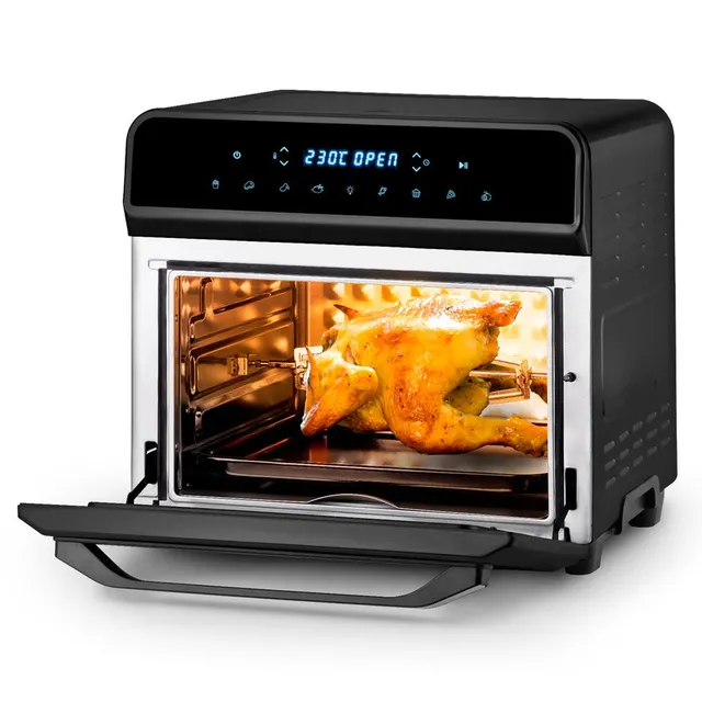 Ufesa Friggitrice ad aria 230ºC Magnum Friggitrice ad Aria XXL, Air Fryer da 23 L, Doppia Resistenza, 8 Programmi, Girarrosto, 1800W, Controllo Digitale, Temperatura , 6 Accessori Inclusi, Cor