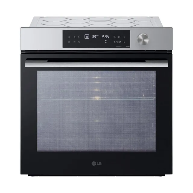 LG Forno incasso WSED7613S InstaView Forno da Incasso Multifunzione, Classe A+, 76L, 300°C, Air Fry, Sous Vide, Pizza, Sistema ProBake, EasyClean, Pirolisi, Wi-Fi, Isolamento 4 Vetri, Gui