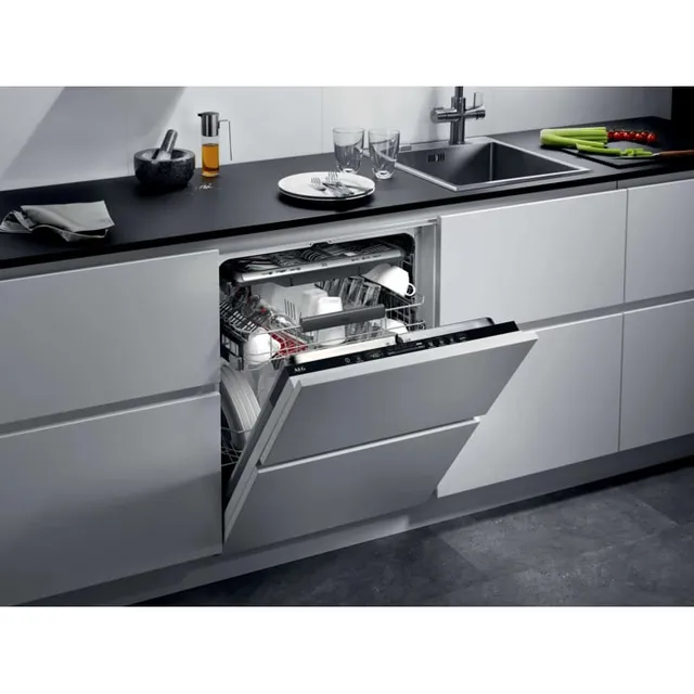 AEG Lavastoviglie incasso compatta FSE76727P Lavastoviglie Da Incasso 60 cm, Serie 7000, GlassCare, 