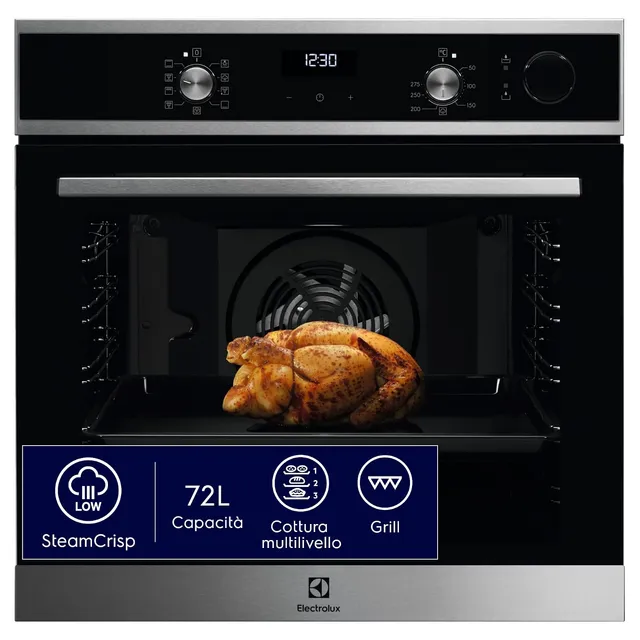 Electrolux Microonde incasso LOC5H40X2 Forno Compatto Combinato Microonde da Incasso Display