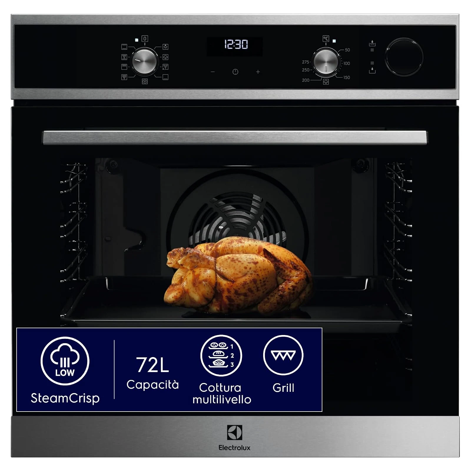 Electrolux Microonde incasso LOC5H40X2 Forno Compatto Combinato Microonde da Incasso Display